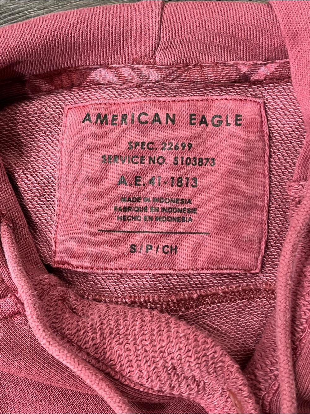 American Eagle Cozy Button-Up Hooded Crop Sweatshirt - Picture 8 of 8